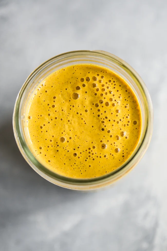 Lemon Garlic Tempeh with Turmeric Hemp Dressing — Edible Perspective